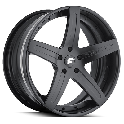Матово-черные кованые диски Forgiato Aggio-ECL Chrome Polished Brushed JWL