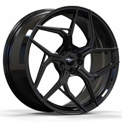 Автомобиль кузницы черноты лоска Ford Mustang катит 20 21 22 дюймов 5x114.3