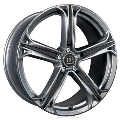 Антрацит Monoblock t колес Brabus Мерседес выкованный Benz жидкостный