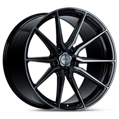Vossen HF-3 глянцует черные 5 конфигураций Monoblock колес спицы
