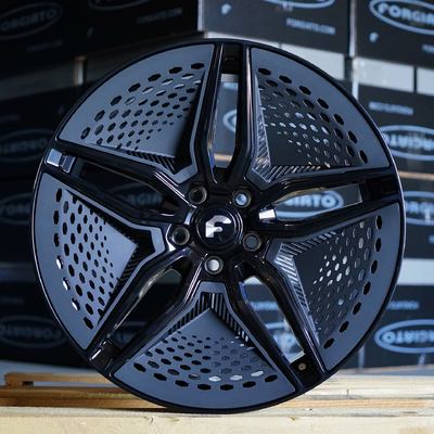 22" пригонки колес Forgiato EV 001 лоска черные выкованные Forgiato для Tesla моделирует модель x s