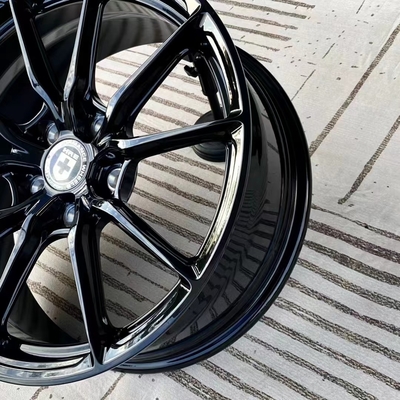 Аэродинамика HRE выковала колеса HRE P101SC глянцуют черные оправы Monoblock
