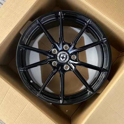 Аэродинамика HRE выковала колеса HRE P101SC глянцуют черные оправы Monoblock