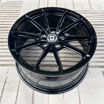 Аэродинамика HRE выковала колеса HRE P101SC глянцуют черные оправы Monoblock