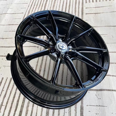 Аэродинамика HRE выковала колеса HRE P101SC глянцуют черные оправы Monoblock
