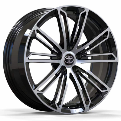 Тойота 19" автомобиль кузницы дизайна OEM катит, который подвергли механической обработке сторону
