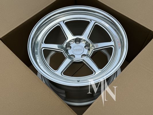 Кованые автодиски 5x114.3 для Nissan 350Z 370Z, полированная серебристая отделка
