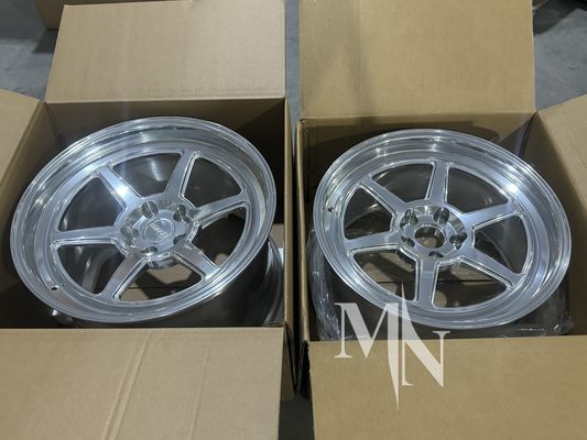 Кованые автодиски 5x114.3 для Nissan 350Z 370Z, полированная серебристая отделка