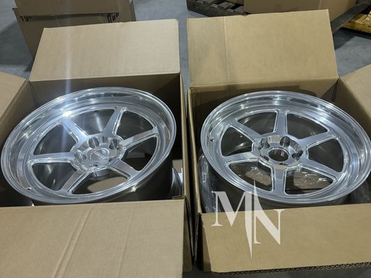Кованые автодиски 5x114.3 для Nissan 350Z 370Z, полированная серебристая отделка