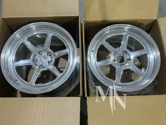 Кованые автодиски 5x114.3 для Nissan 350Z 370Z, полированная серебристая отделка