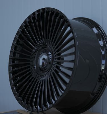 Грубые черные кованые диски Forgiato для Rolls Royce Range Rover Mercedes Benz S Class