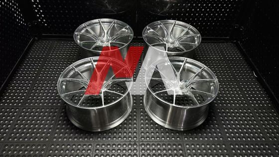 Кованые диски BMW Полированный серебристый с матовой лицевой поверхностью для F87 F80 F82 F90 M2 M3 M4 M5