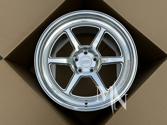 Кованые автодиски 5x114.3 для Nissan 350Z 370Z, полированная серебристая отделка